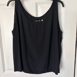 Jams World Black Scoop Neck Sleeveless Tank